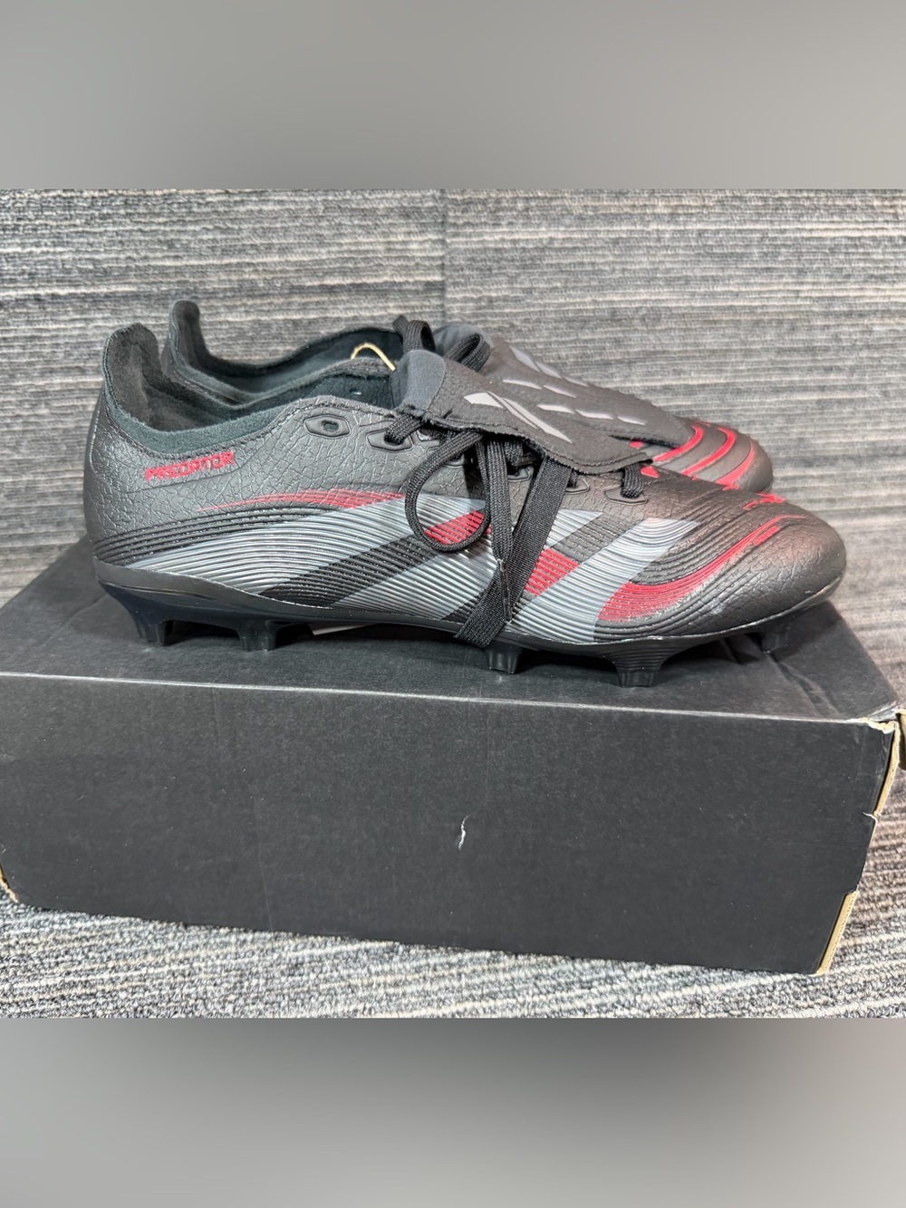 adidas Predator League FT FG/MG ‘Stealth Victory Pack’ Cleats  Mens 8 Woman’s 9
